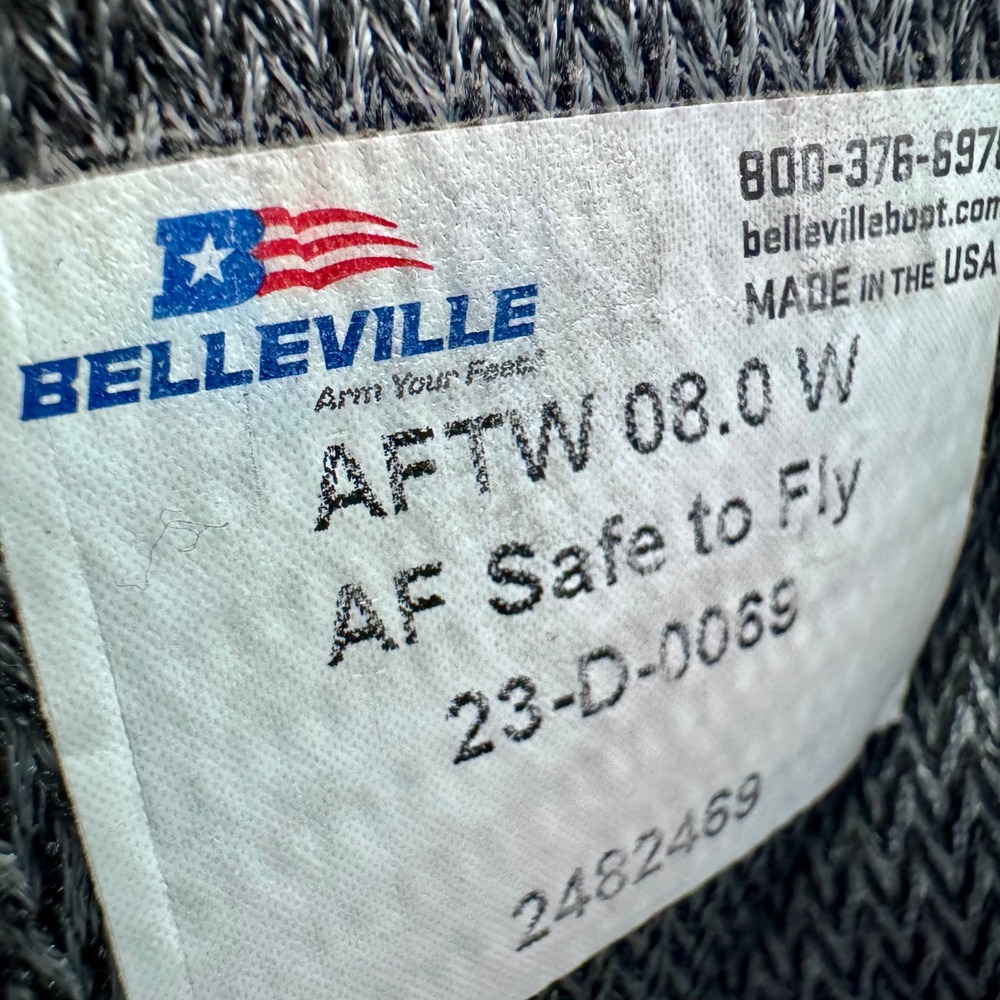 Belleville AFTW 8W Mens Flight Boots Coyote Brown AF Safe to Fly Vibram USA - Picture 7 of 10